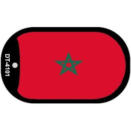 Smart Blonde Morocco Flag Metal Novelty Dog Tag Necklace DT-4101