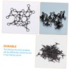Totority 50pcs Fishing Swivels Connector Way Fishing Swivels for Tackle