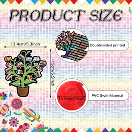 Kolldenn 60 Pcs Hispanic Heritage Month Decorations Hanging Swirls Latin American Hispanic Heritage Month Swirls for Spanish Decor for National Hispanic Heritage Festival Party Supplies