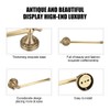 Antique Brass Bathroom Towel Holder Rack Single Pole Bar Clothes
