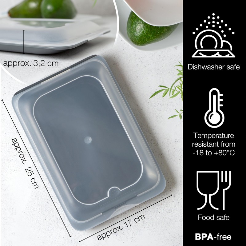 Moritz & Moritz 4x Cold Meat Containers for Fridge -