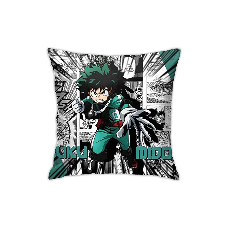 Gocerktr My Hero Academia Deku Anime Throw Pillow Covers Decorative