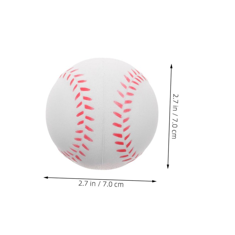 WHAMVOX 4Pcs Lightweight PU Baseballs for Boy Girl Beginners Safe