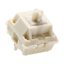KPREPUBLIC MMD Cream Switch V4 Linear Switch RGB SMD 5pin 45g 55g for Gaming Mechanical Keyboard POM Milk White MX Stem for BM60 BM65 87 (MMD Cream Switch x90)