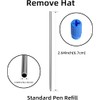 RANBOS 4-in-1 Four-Color Multifunctional Pen Refill, Black/Red/Blue Ballpoint Pen Refill,Great