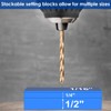 15Pcs Setup Blocks Height Gauge Set, Metric 4in High Precision
