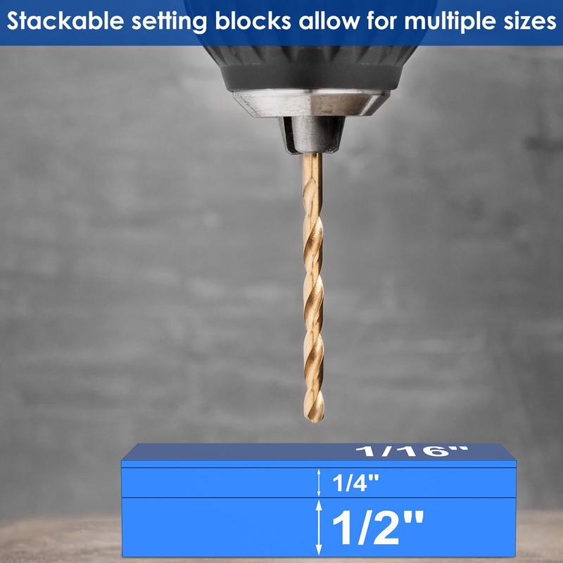 15Pcs Setup Blocks Height Gauge Set, Metric 4in High Precision