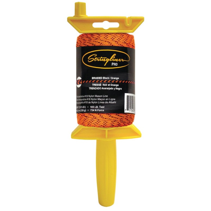 Stringliner by U.S. Tape CO. 25491 Chalk - Line, Black/Orange
