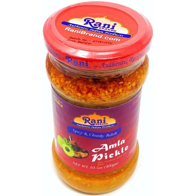 Rani Amla Pickle (Spicy Gooseberry Relish with Spices) 10.5oz (300g)