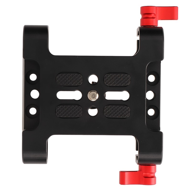 1/4in Camera Mounting Base Plate Aluminum Alloy 15mm Diameter DSLR