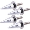 MEAJOO 4Pcs Spike License Plate Screw Fasteners Kit, Decorative Anti-Theft