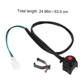Ciieeo 2Pcs Motorcycle Handlebar Kill Switch Horn Button Durable Starter Control for Motorbike Modification Fit for ATV Off Road Use