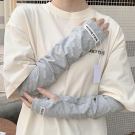 Lalapala Women's Arm Cover, UV Protection, Summer, Relaxed, Sunburn Protection, Cool, Cool Feel, Arm Cover, Long Sleeve, Sweat Absorbent, Quick Drying, Anti-Slip, Good Texture, Breathable,