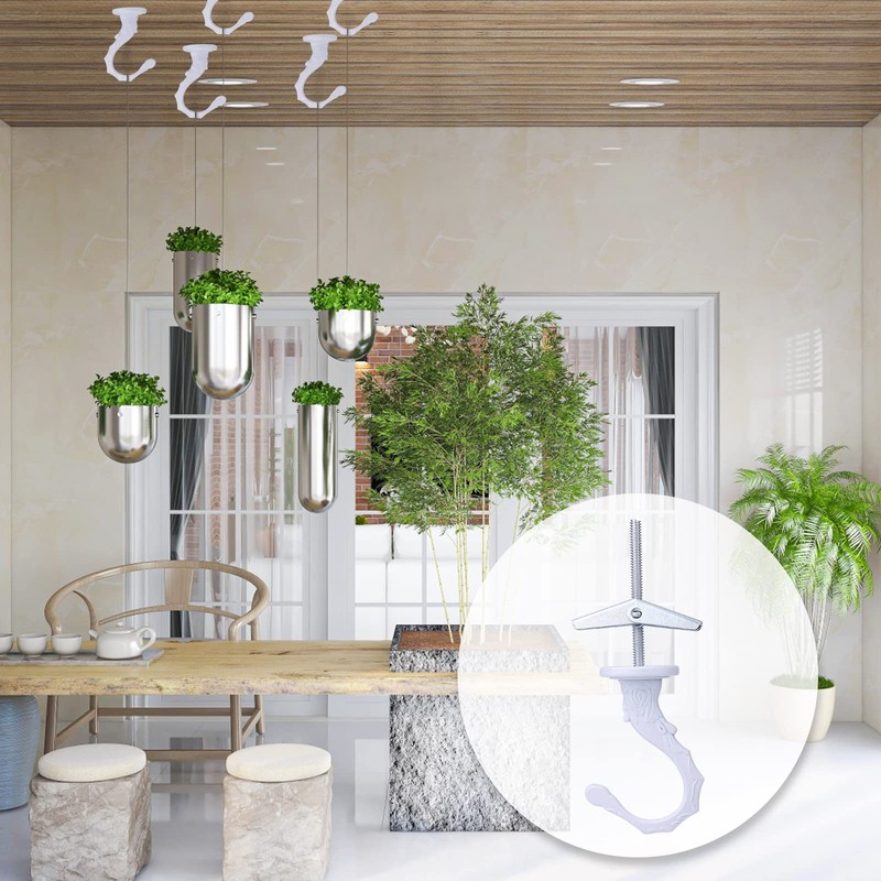 AIEX 4 Sets Ceiling Hooks, Plant Hooks for Ceiling with