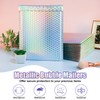 Visen Holographic Bubble Mailers 8.5x12 Inch,25 Pcs Metallic Bubble Mailers,Poly