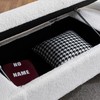 Storage Ottoman Bench,Versatile Boucle Upholstered Ottoman End of Bed Bench