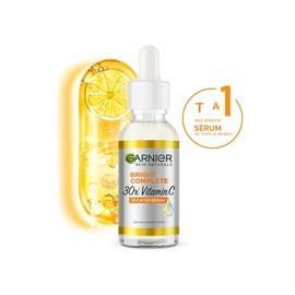 Suero facial potenciador de vitamina C brillante completo de Garnier, 30ml