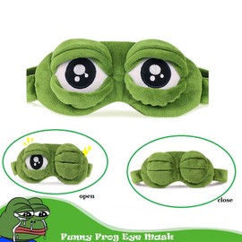 Schneespitze Pack of 2 Cartoon Premium Sleeping Mask, Unicorn Sleeping Mask, Rainbow Unicorn Sleeping Masks, Frog Eye Mask, Blackout Glasses, Plush Sleeping Mask for Adults, Children