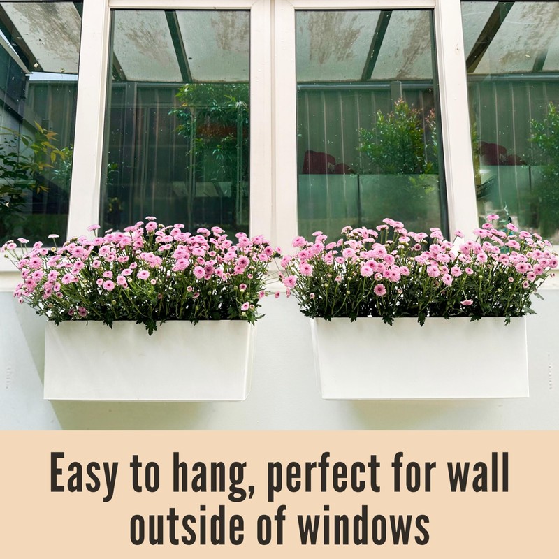 LaLaGreen Wall Planter for Outdoor (2 Pack, 14 Inch) Wall