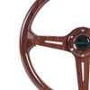 RASTP Walnut Wood Grain Trim Racing Steering Wheel, 13.8''/350MM 6