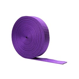 Realm Heavy Duty Polypropylene Webbing Strap Tape for Backpacks, Rucksack, Luggage/Cargo Strapping, Luggage - 5 Metres (Purple, 25mm)