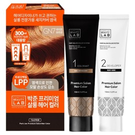 Park Jun Beauty Lab Premium Salon Hair Color Hair Dye Package 300ml GN7, Light Brown, 1 Piece / 박준뷰티랩 프리미엄 살롱 헤어 컬러 염모제 패키지 300ml GN7, 라이트브라운, 1개