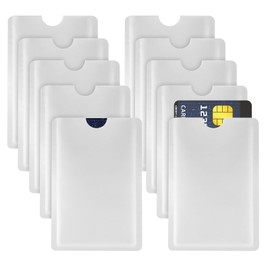 Ouligay 10pcs Rfid Blocking Sleeves Rfid Blocking Card Credit Card Sleeves RFID Card Holder Identity Card Protector for Women Men