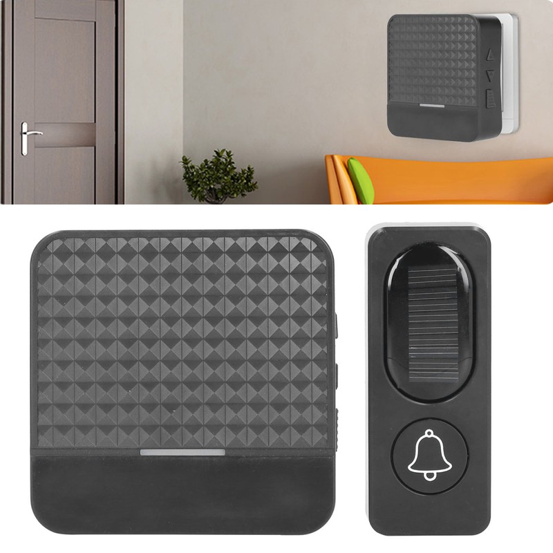 Wireless Door Bell Solar Powered Waterproof Intelligent Doorbell Set