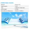 Juego de 2 colchonetas para piscina, flotador e inclinable, 4