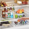 Clear 15.7'' Square Lazy Susan Turntable Organizer for Refrigerator -