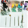IWOWHERO 50Pcs Eyelash Tweezers Protective Covers Lightweight Tweezers Tip Caps