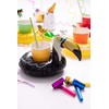 Folat 20728 Inflatable Floating Toucan Cup Holder Multi Colors, Black