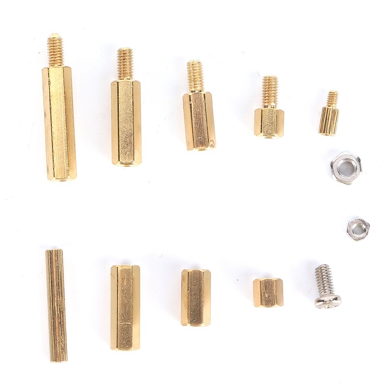 240Pcs Brass M2 M3 Hex Standoff Nut Screw Kit for