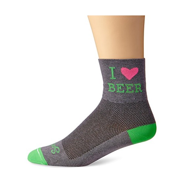 SockGuy, Men's Classic Socks - Small/Medium, Heart Beer