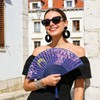 Juyibaao 4 Pack Folding Hand Fans, Japanese Style Handheld Fans