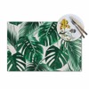 Walmsco Placemats Green Palm Leaves Decor For Dining Room Kitchen