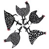 5Pcs Chicken Stakes Set Acrylic Animal Shape Statues Decoration for