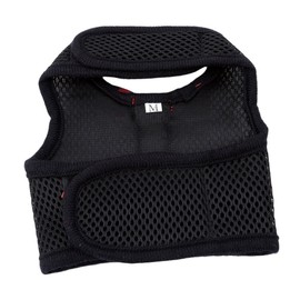 Bunny Kitten Harness No Pull Cat Leash Stylish Vest Harness for Small Animal Adjustable Soft Breathable Walking Harness Set (BLACK, M)