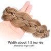 Oplira Wide Braid Headband with Teeth Synthetic Hair Braid Headband