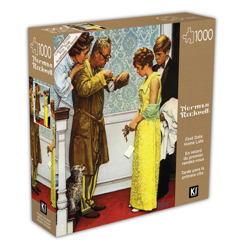 1000 Piece Puzzle for Adults Norman Rockwell First Date Home
