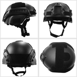 T.D.Well Survival Game Helmet Tactical Helmet SWAT Special Forces Military Helmet Black