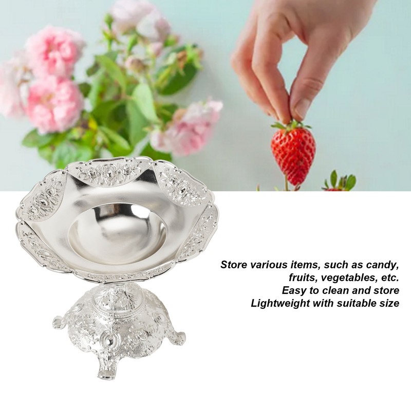 European Style Fruit Tray Metal Zinc Alloy Snack Nut Food