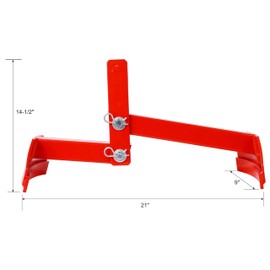 TREATLIFE HOME Safe Drum Handling with Heavy Duty Steel Drum Lifter, 1100 lbs Capacity, Easy Forklift Use, Red