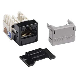 Systimax MGS400-003 GigaSPEEDÂ XL MGS400 Series Category 6 U/UTP Information Outlet, Black