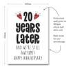 20th Anniversary Card - 20 Years Later and Still Awesome