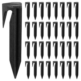 100PCS Pegs for Robotic Lawnmower Boundary Cables Ground Spikes Universal Ground Anchor Lawn Mower Peg Hooks Ground Securing Pegs for Robotic Lawnmowers Boundary Cable Wire Nail Hooks (100 Pcs)