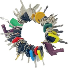 MOUNTPARTS 58 Heavy Equipment Key Set Bobcat Case JD JCB Kubota Komatsu Toyota Caterpillar
