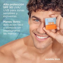 Isdin Fotoprotector En Barra Acabado Invisible Spf 50, 10gr