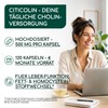 Choline Citicoline Capsules High Dose 500 mg per Capsule -