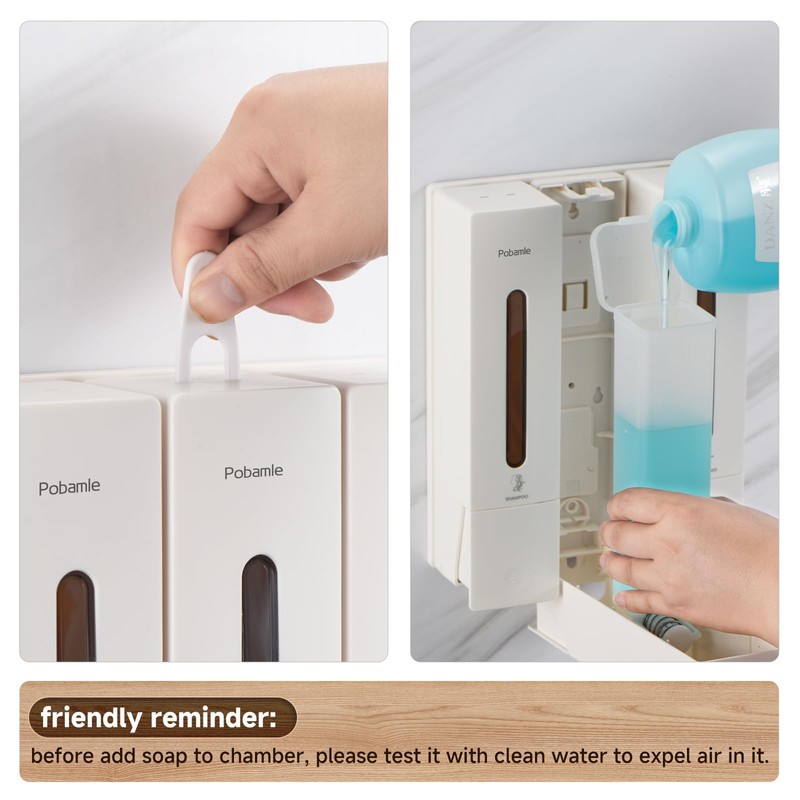 1984 Shower Soap Dispenser Bathroom Set Shampoo Conditioner Body Wash